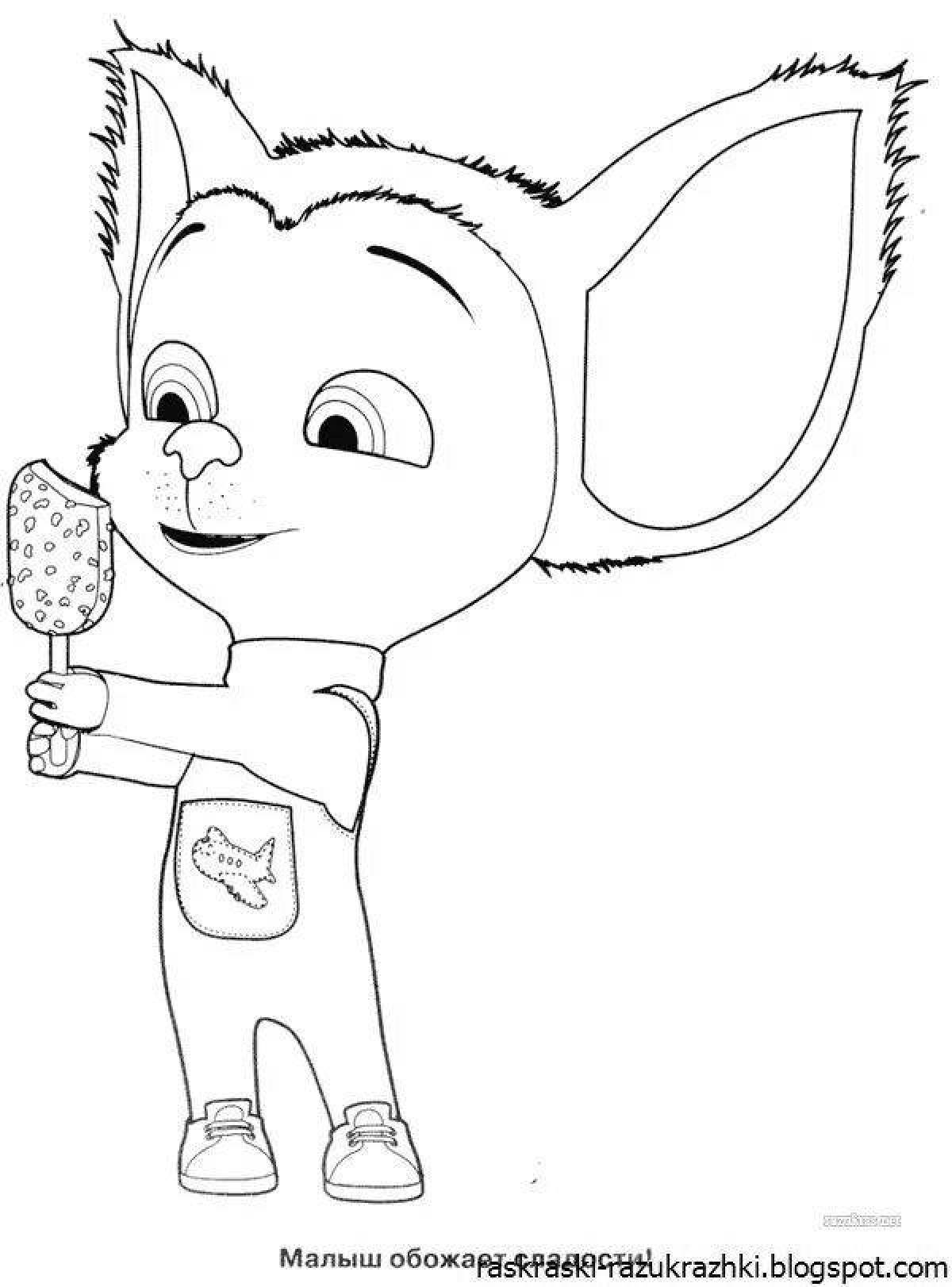 Delightful barboskin coloring pages for children 5-6 years old