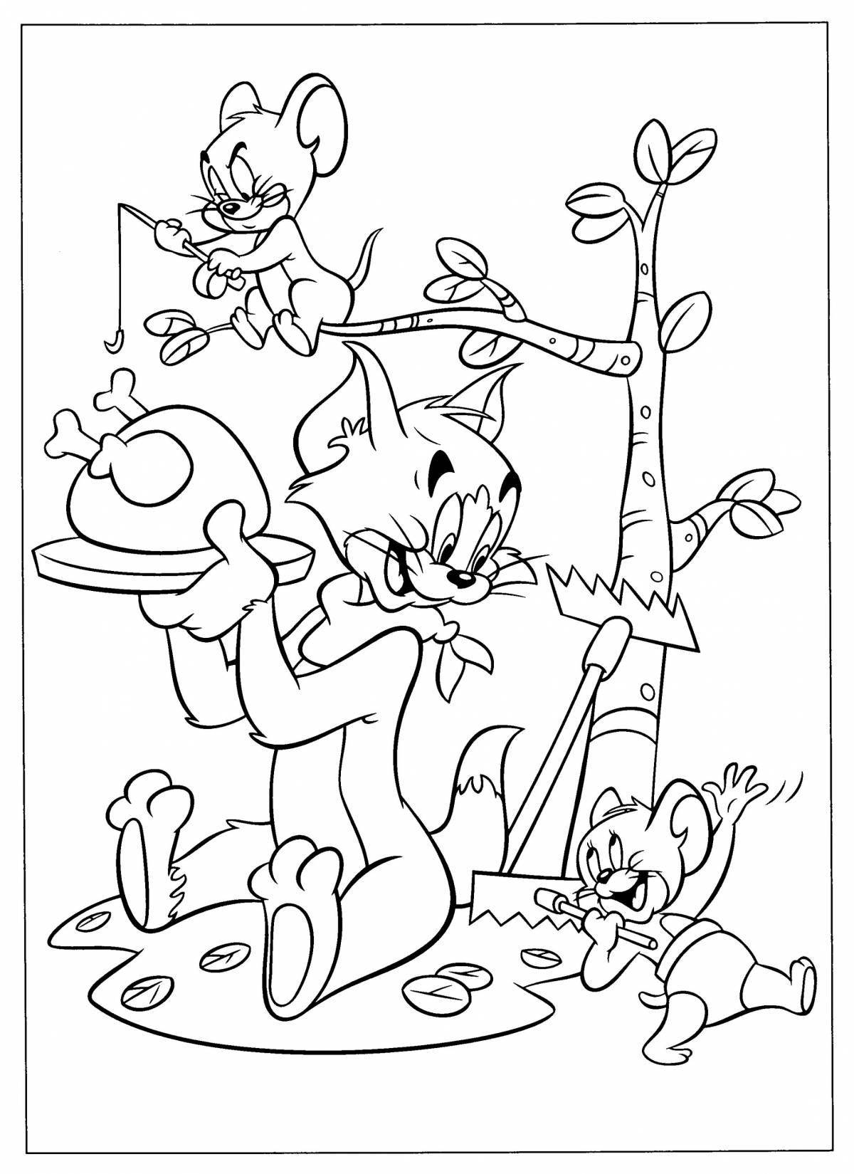 Tom and jerry playful coloring book