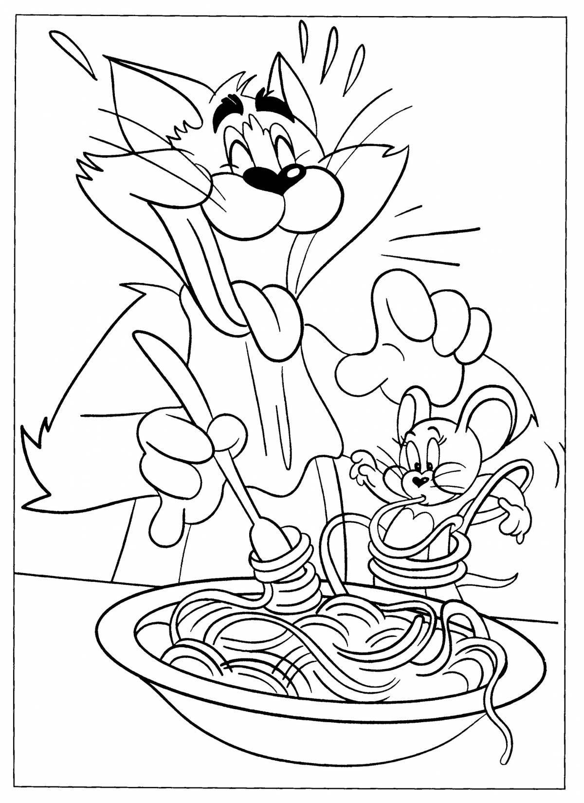 Impressive tom and jerry coloring book