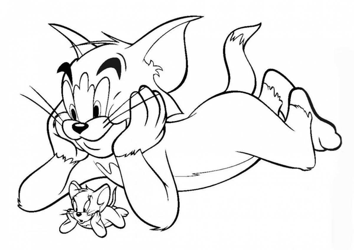 Perfect tom and jerry coloring book