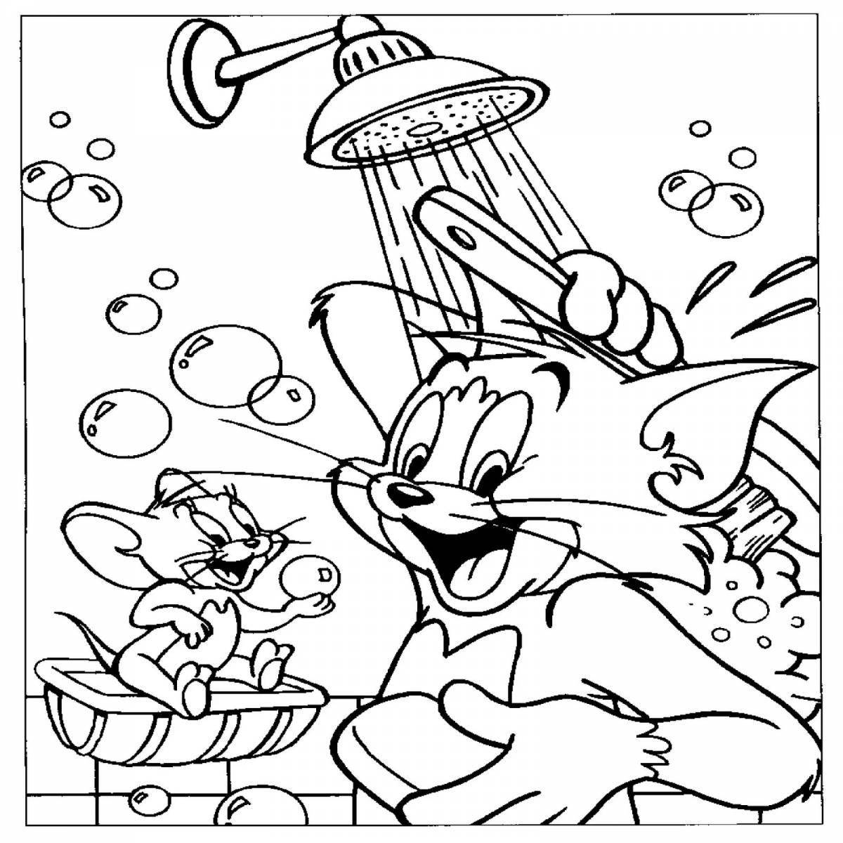 Exquisite tom and jerry coloring book