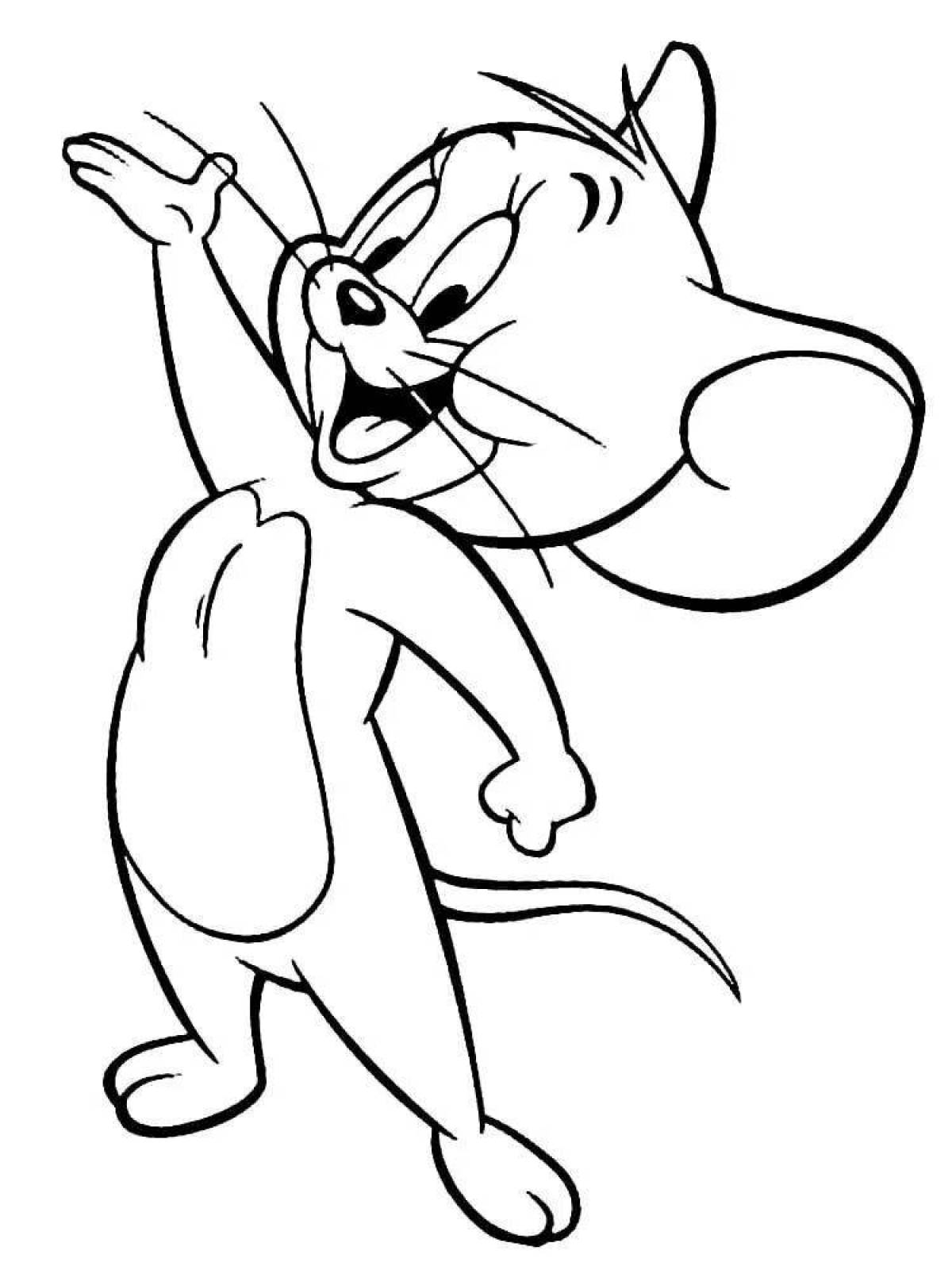 Fancy tom and jerry coloring book