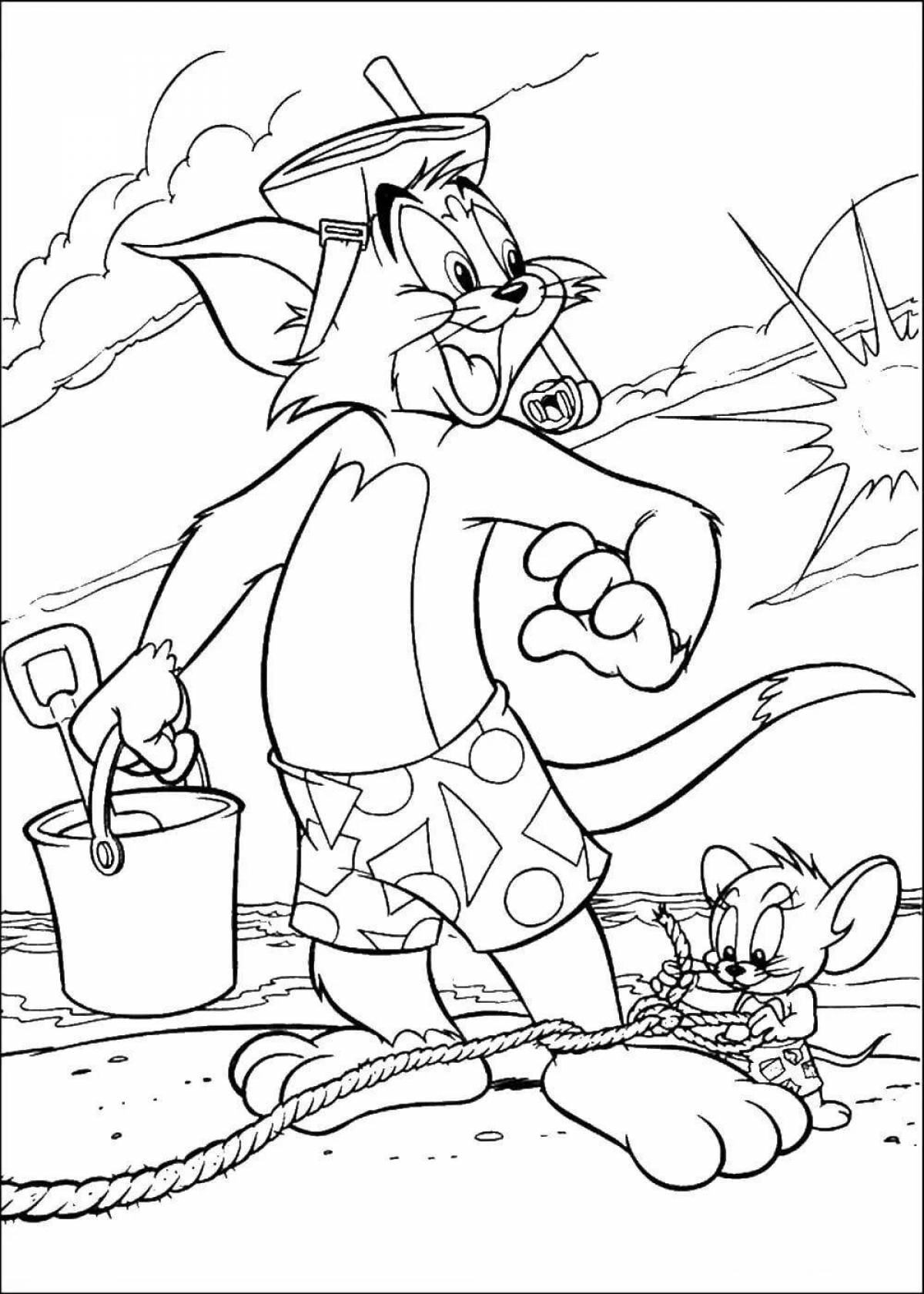 Witty tom and jerry coloring book