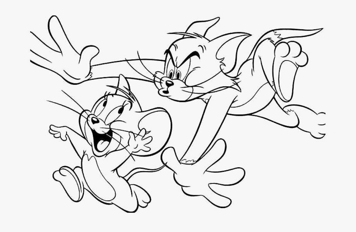 Living tom and jerry coloring book