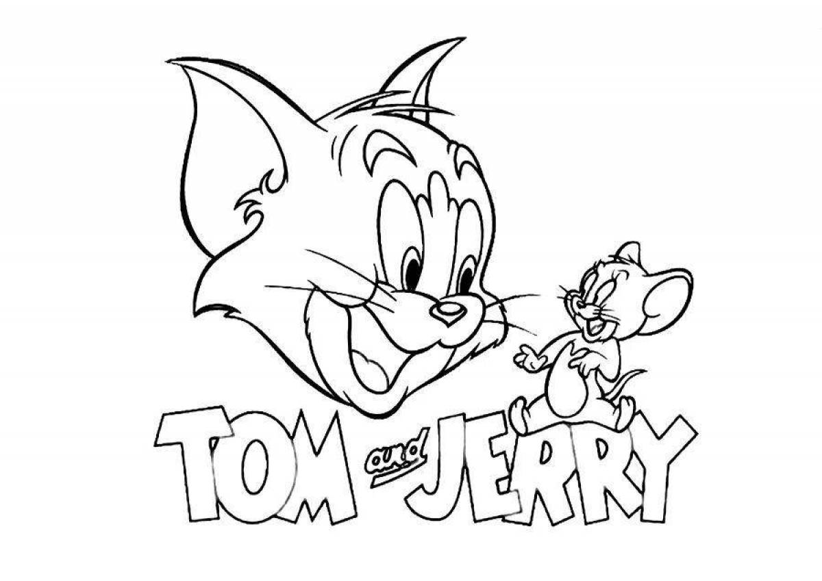 Tom and jerry holiday coloring book