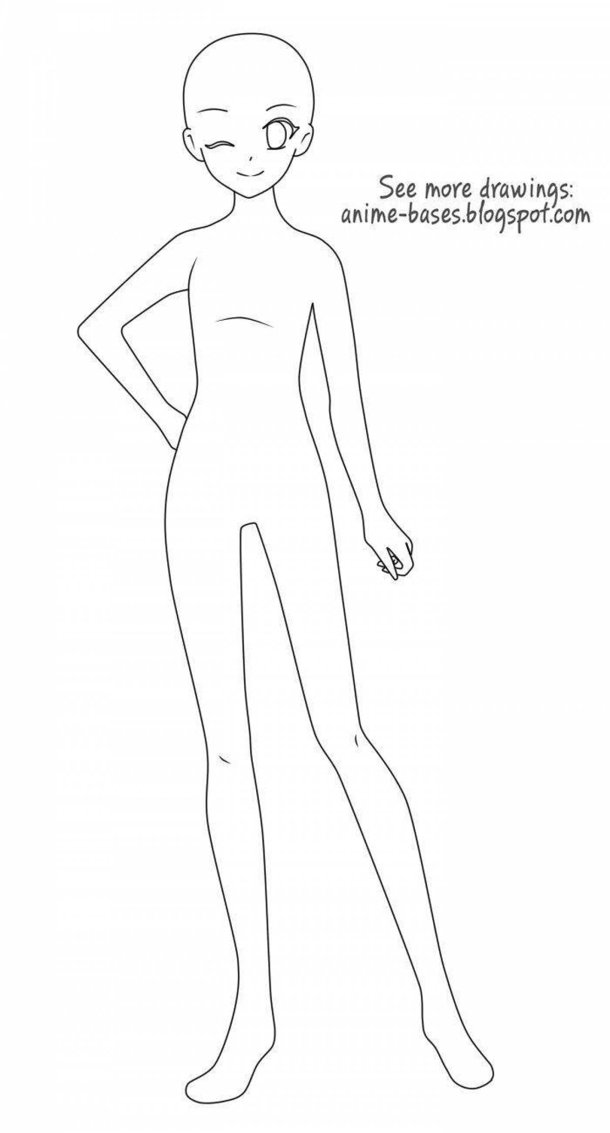 Fun coloring mannequin