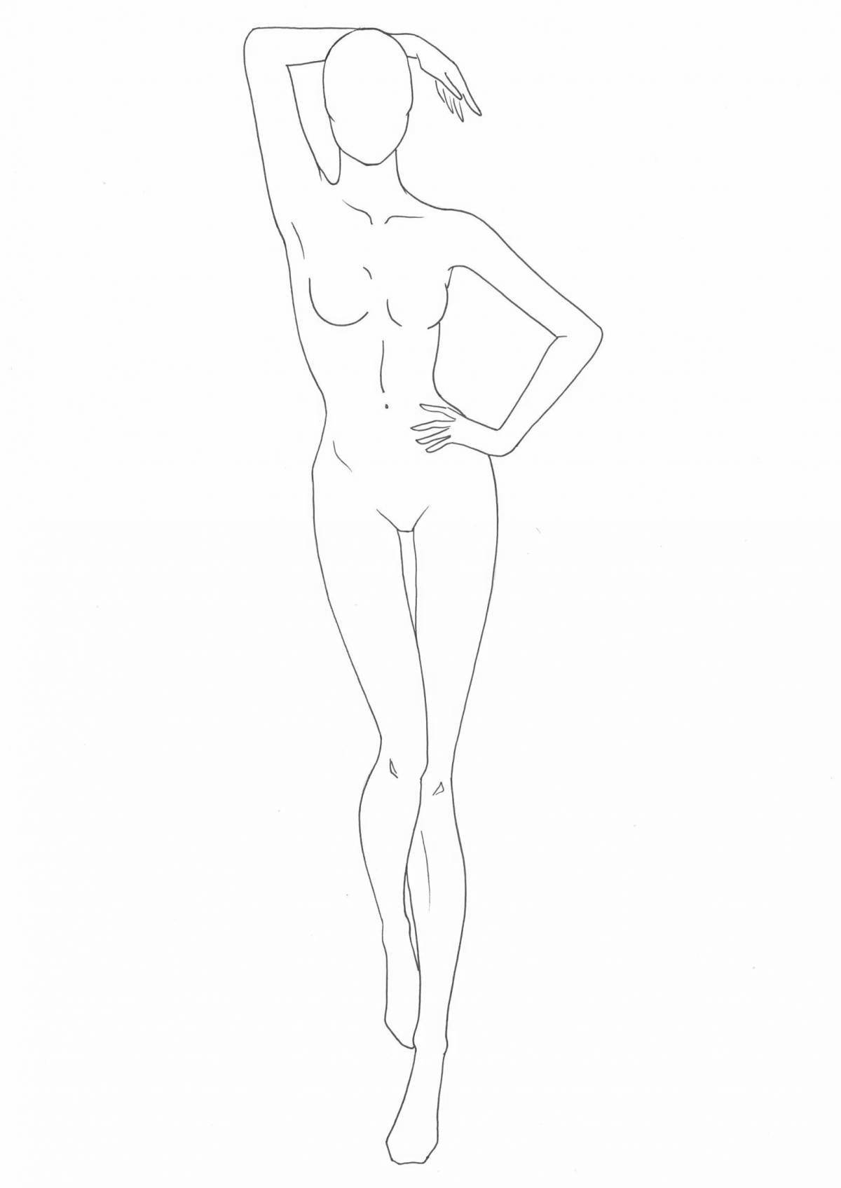 Creative coloring mannequin