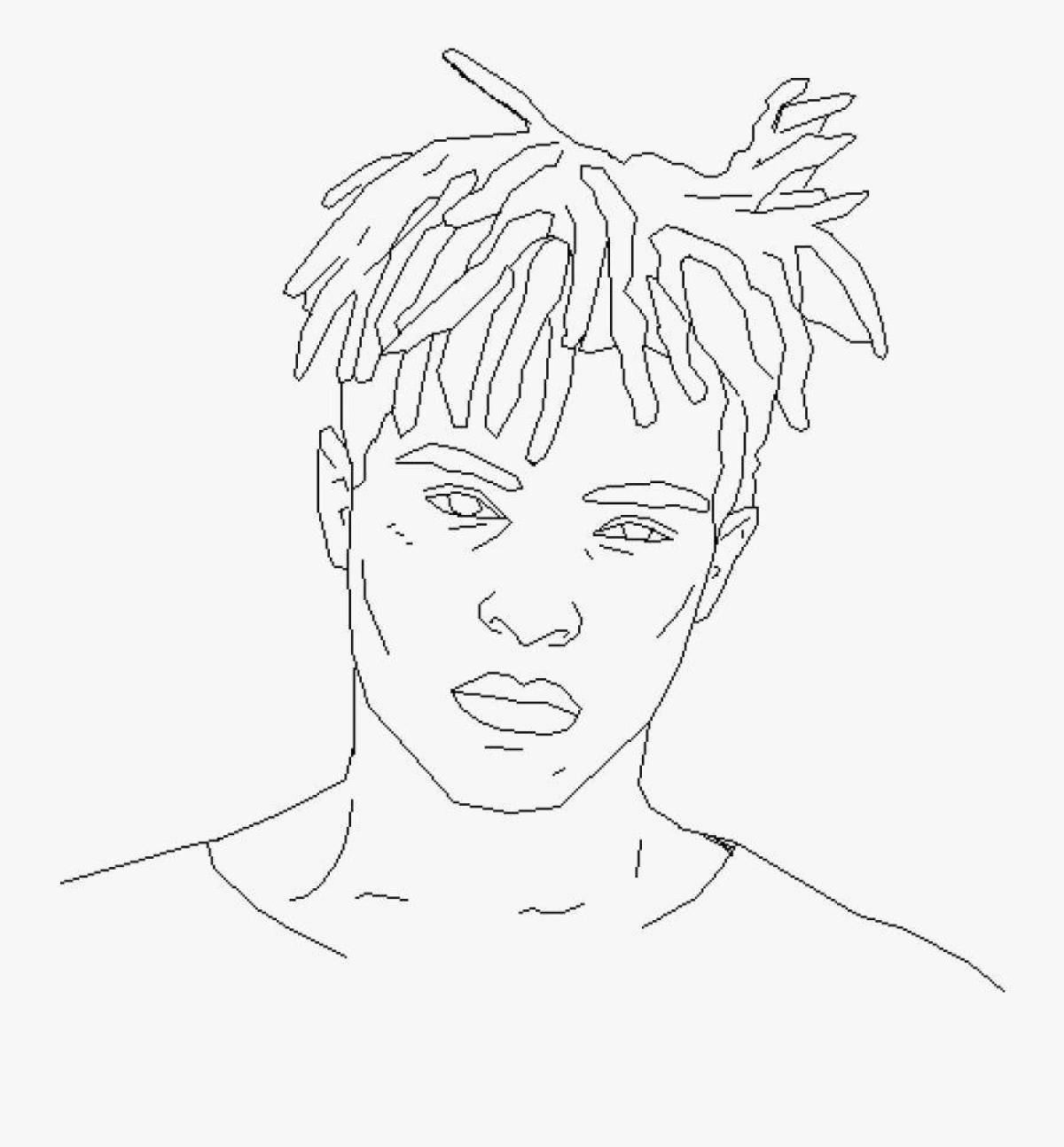 Как нарисовать xxtentacion