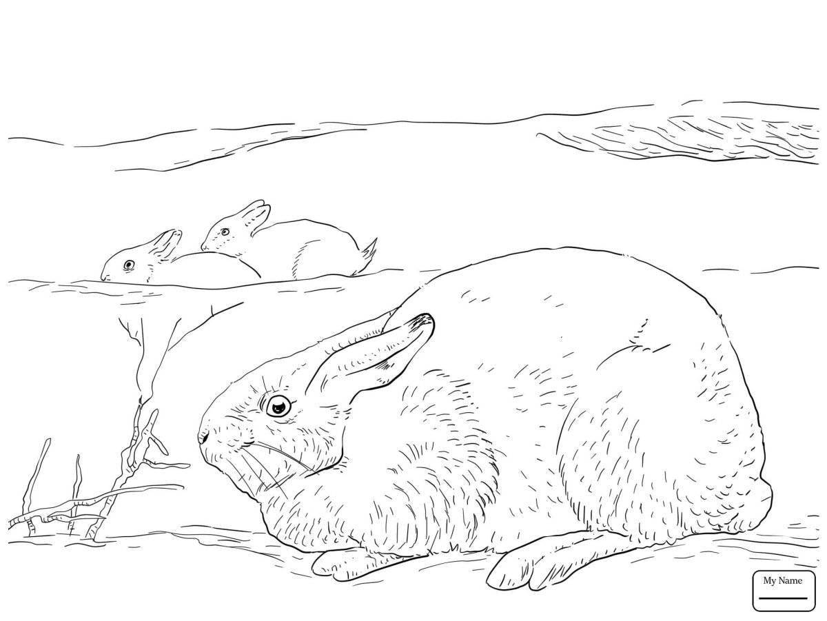 Majestic tundra coloring page
