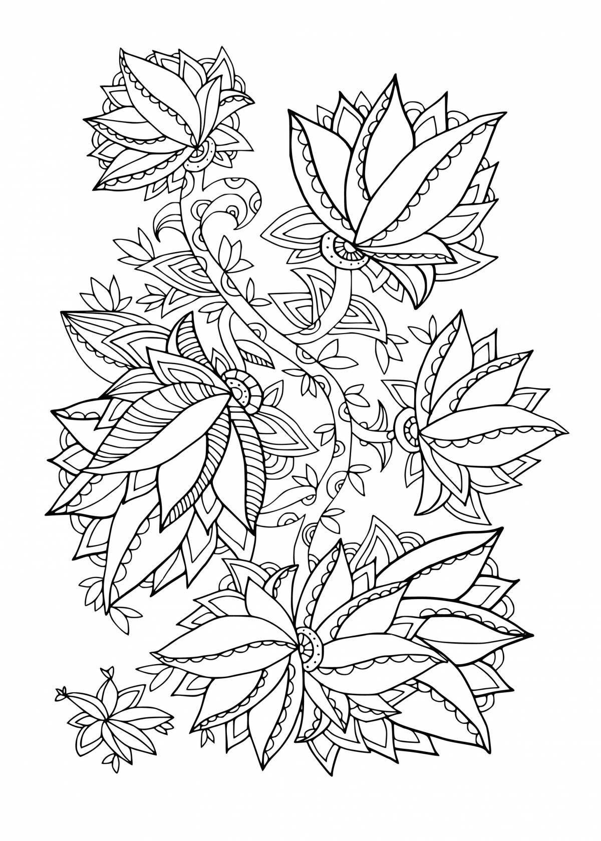 Exquisite patterned coloring book