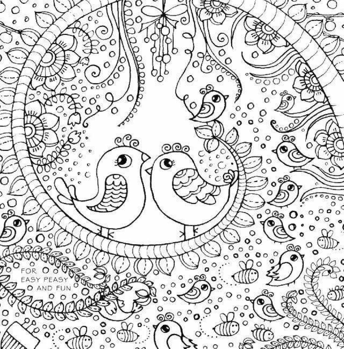 Content coloring page
