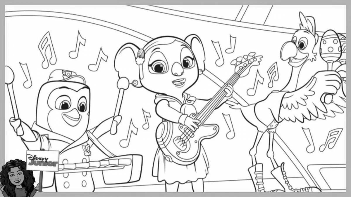 Cute pip coloring page