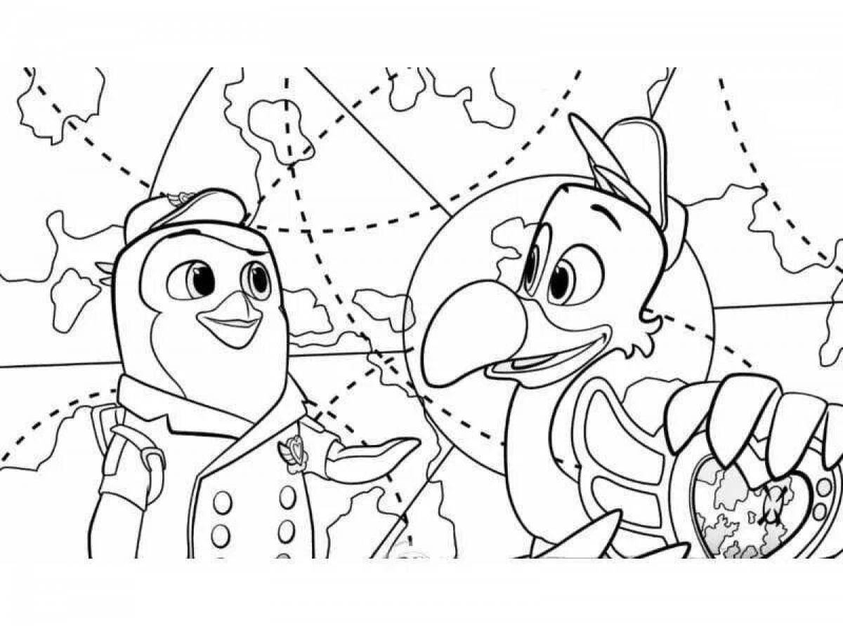 Coloring page adorable pip