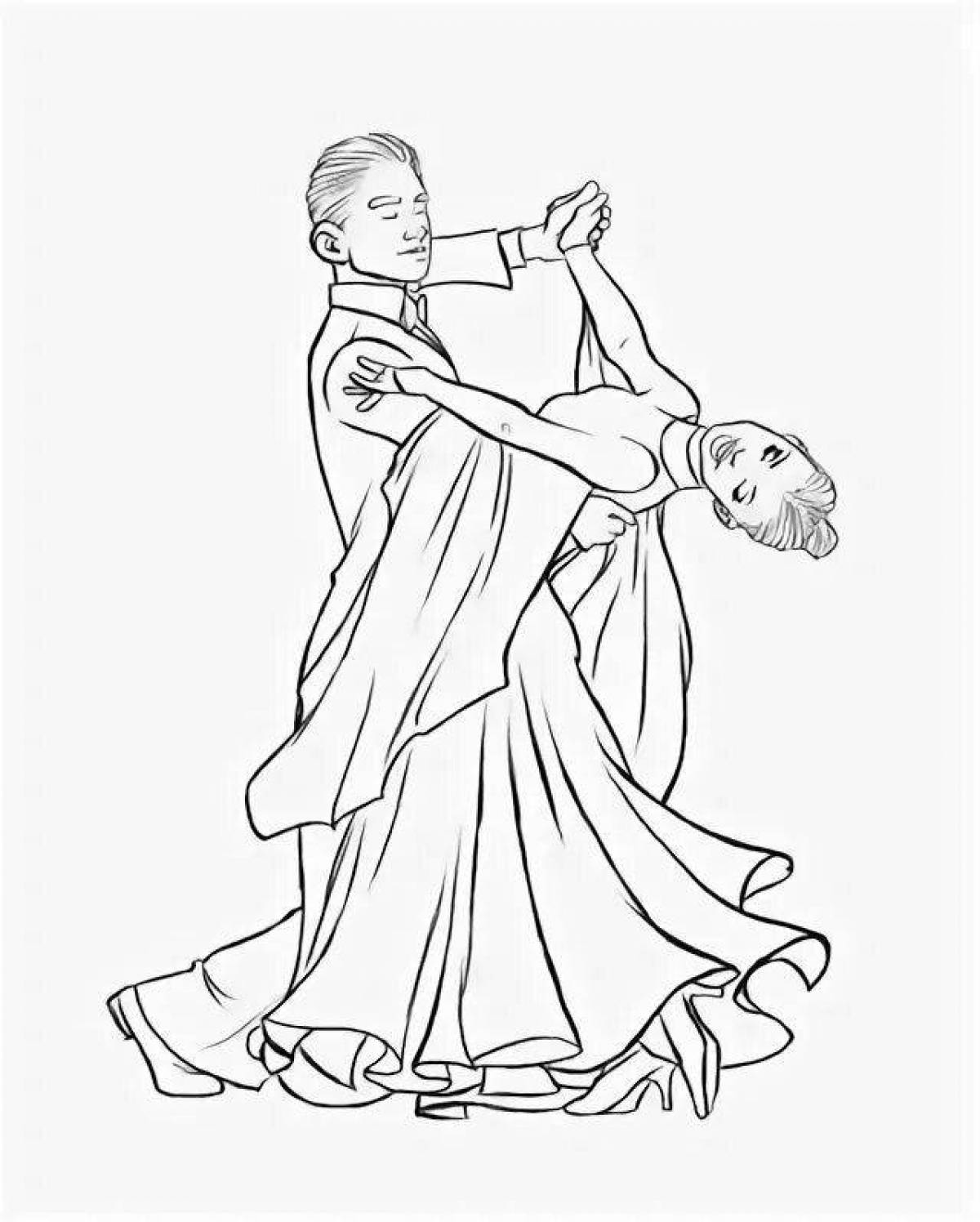 Раскраска буйный вальс