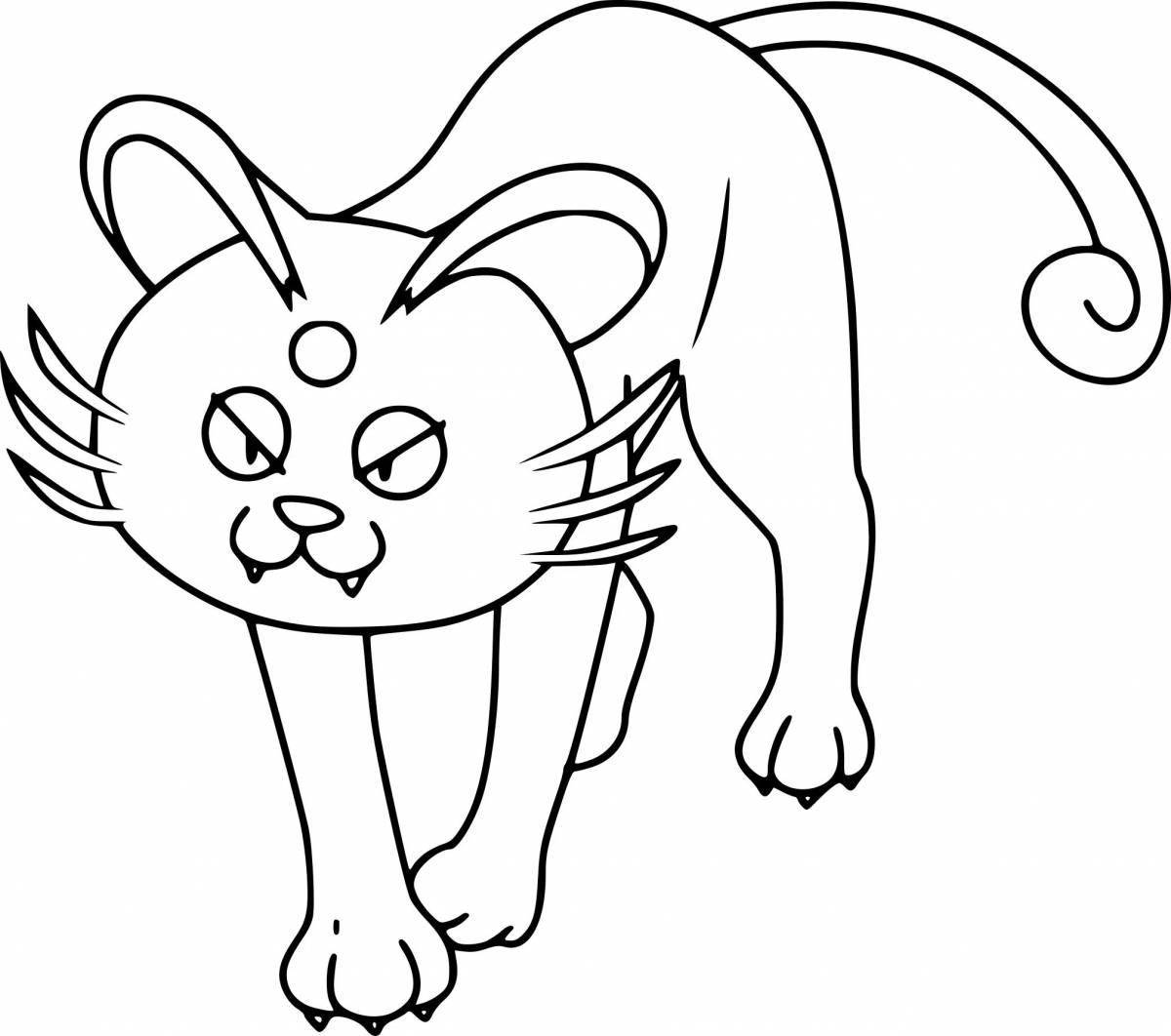 Adorable meowth coloring page