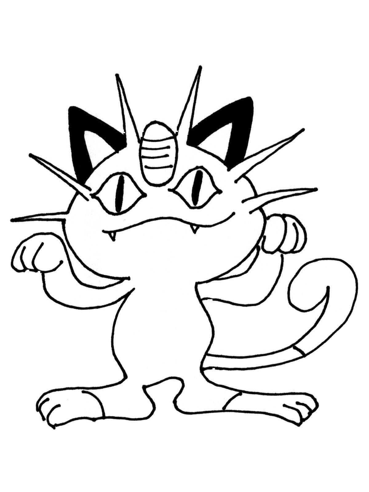 Animated coloring meowth
