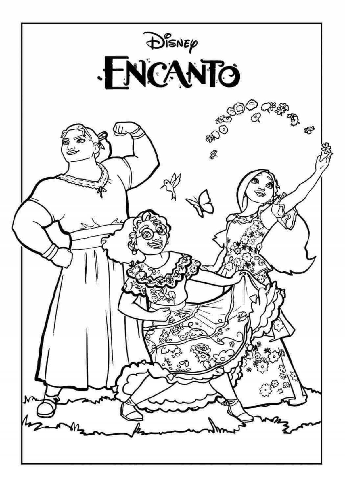 Charming incanto coloring book