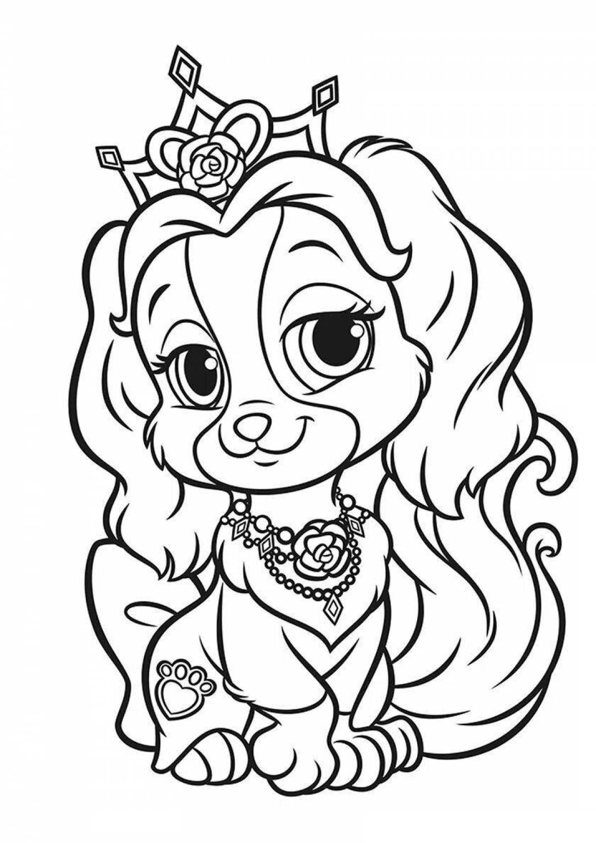 Colorful chichilav coloring page