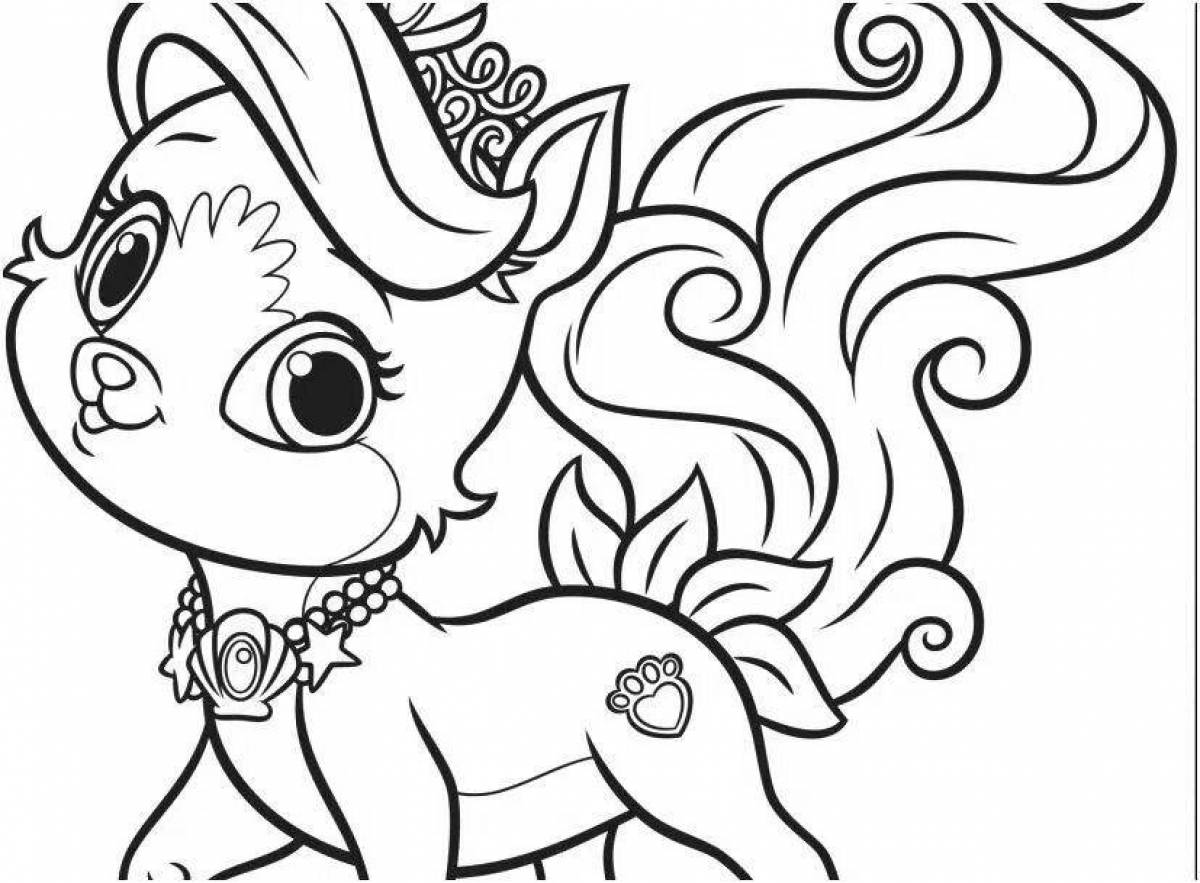 Coloring page playful chichilav