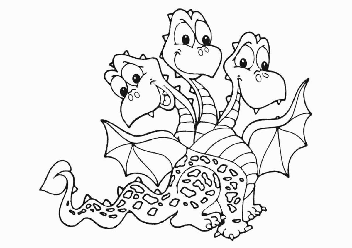 Coloring page amazing mountain