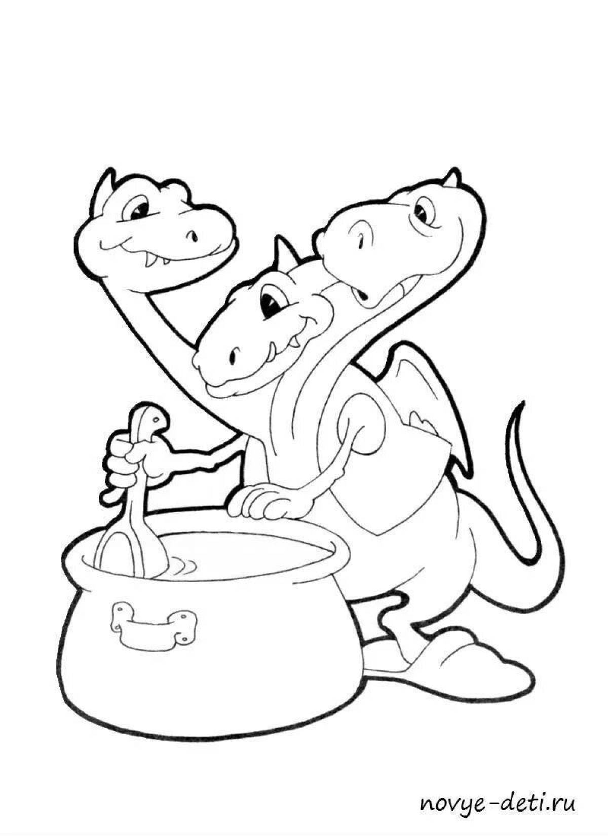 Generous Gorynych coloring page