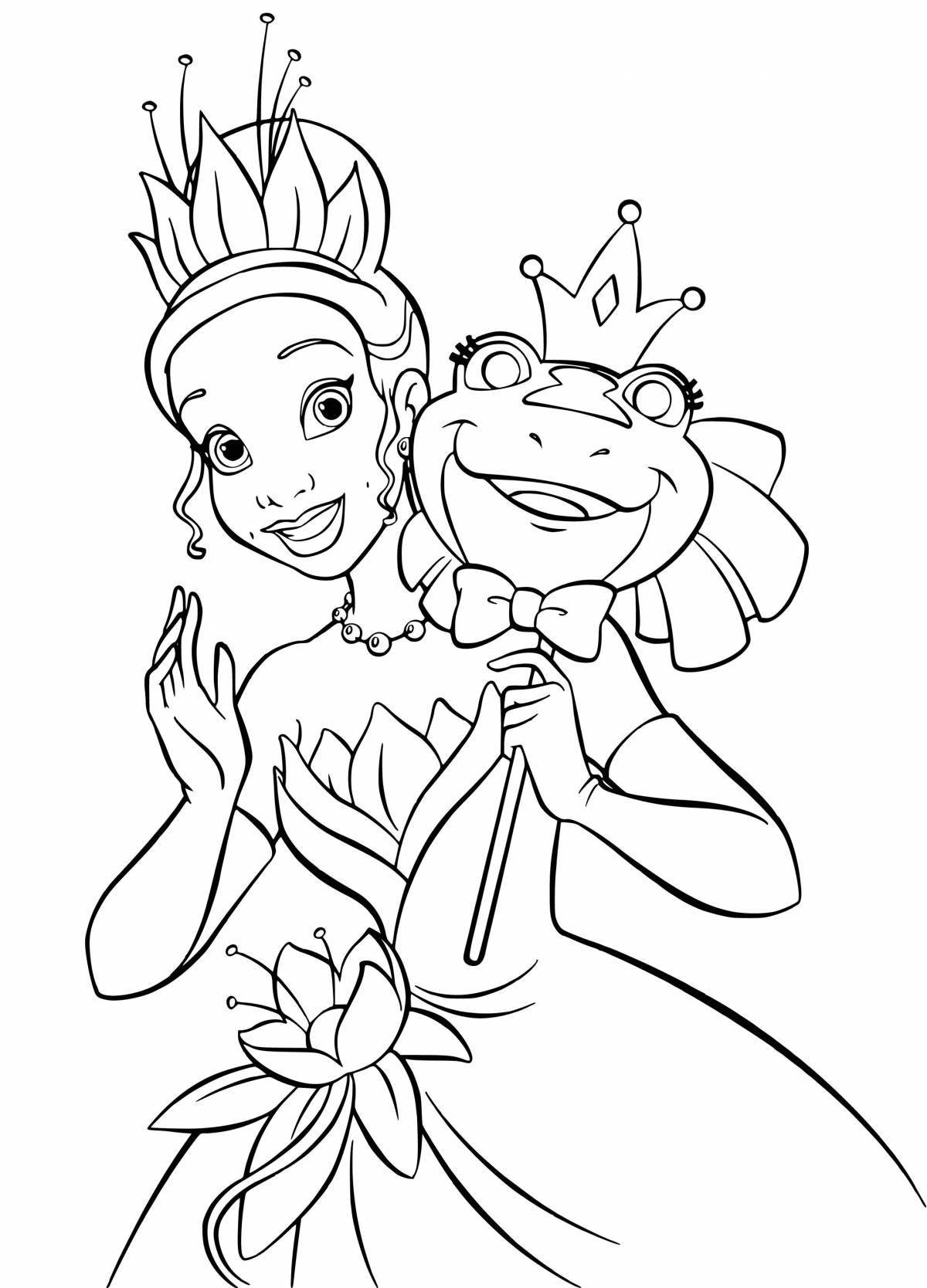 Coloring page charming tiana