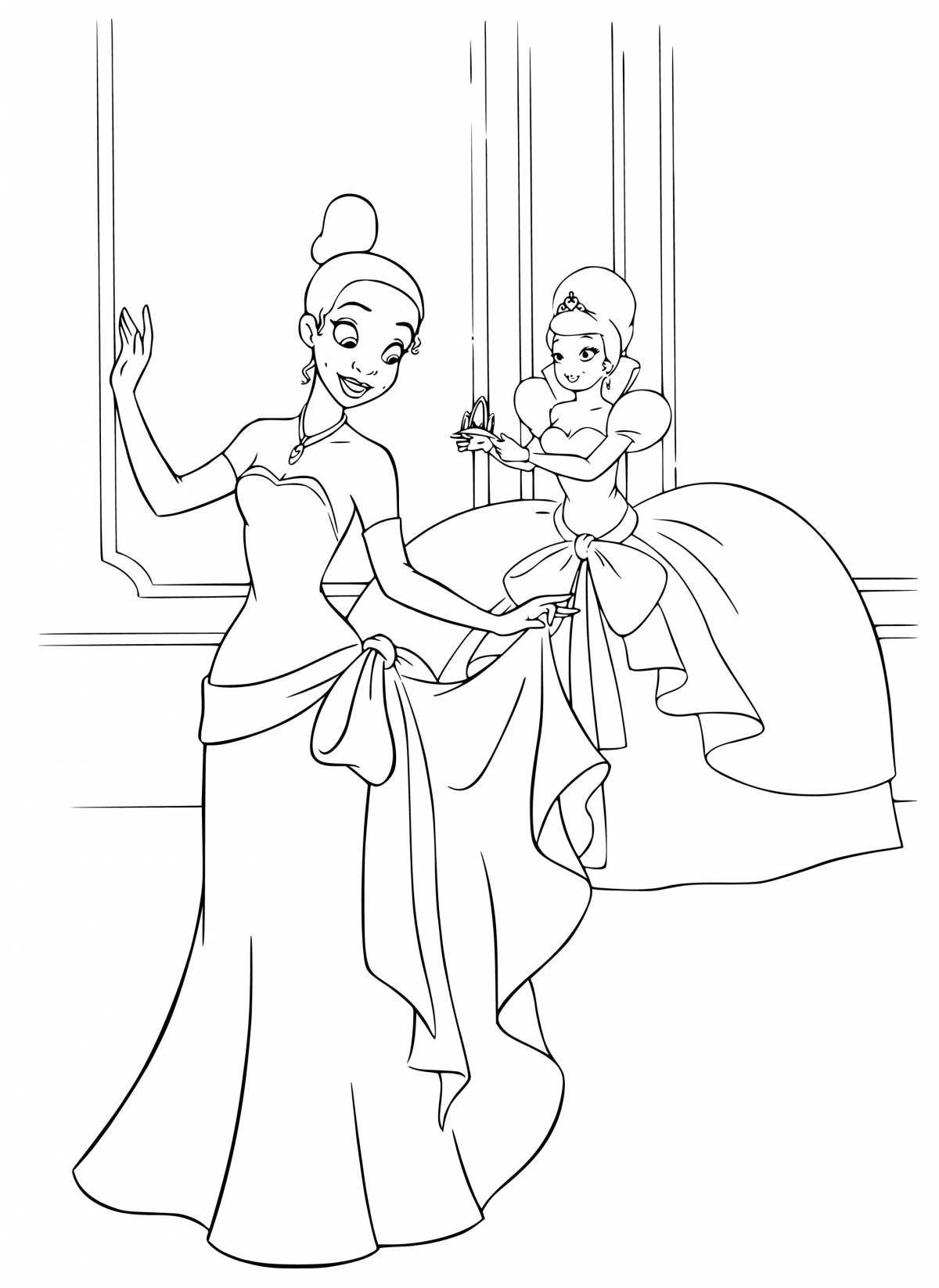 Coloring lively tiana