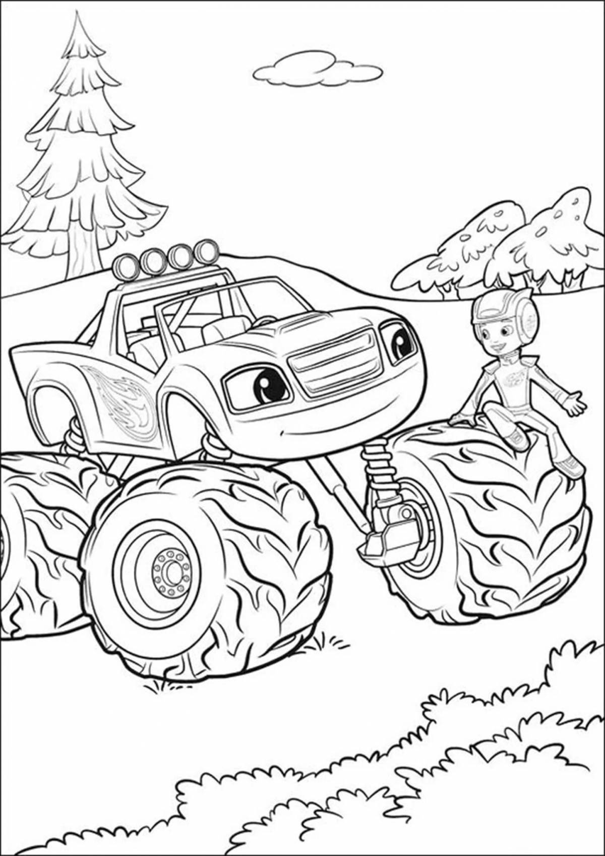 Bold flash coloring page