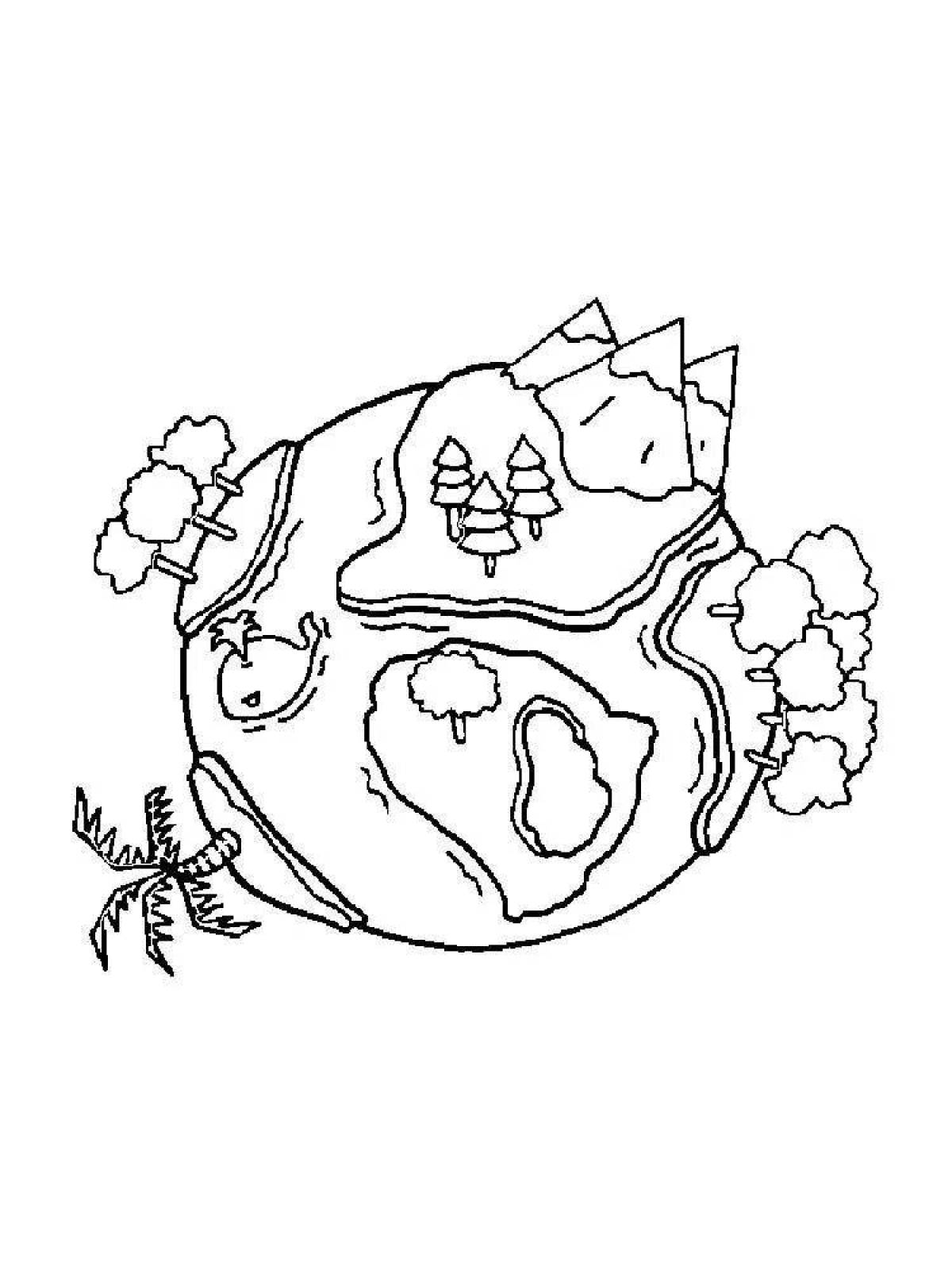 Photo Playful coloring of minerals