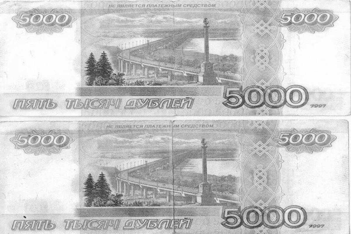 Delightful coloring 5000 rubles