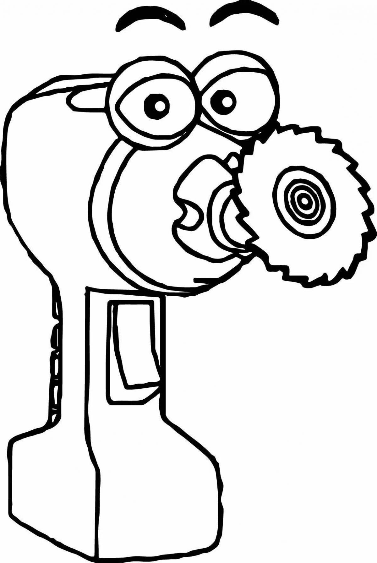 Раскраска с разноцветными мотивами ник изобретатель