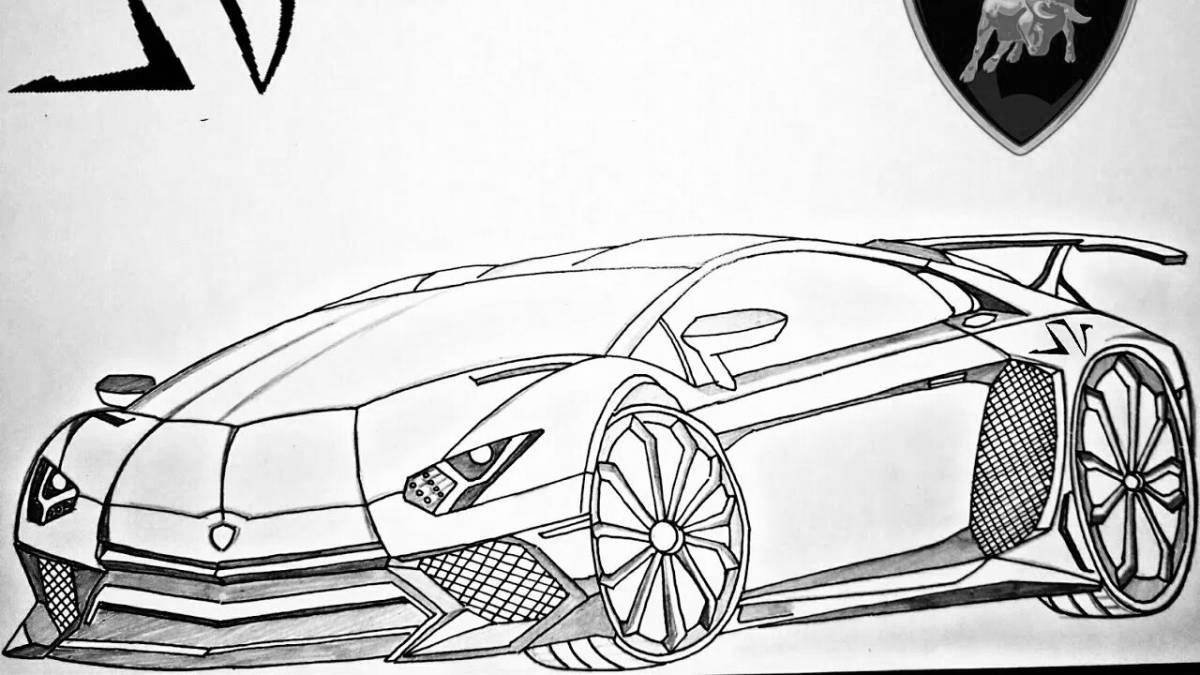 Lamborghini hurricane royal coloring