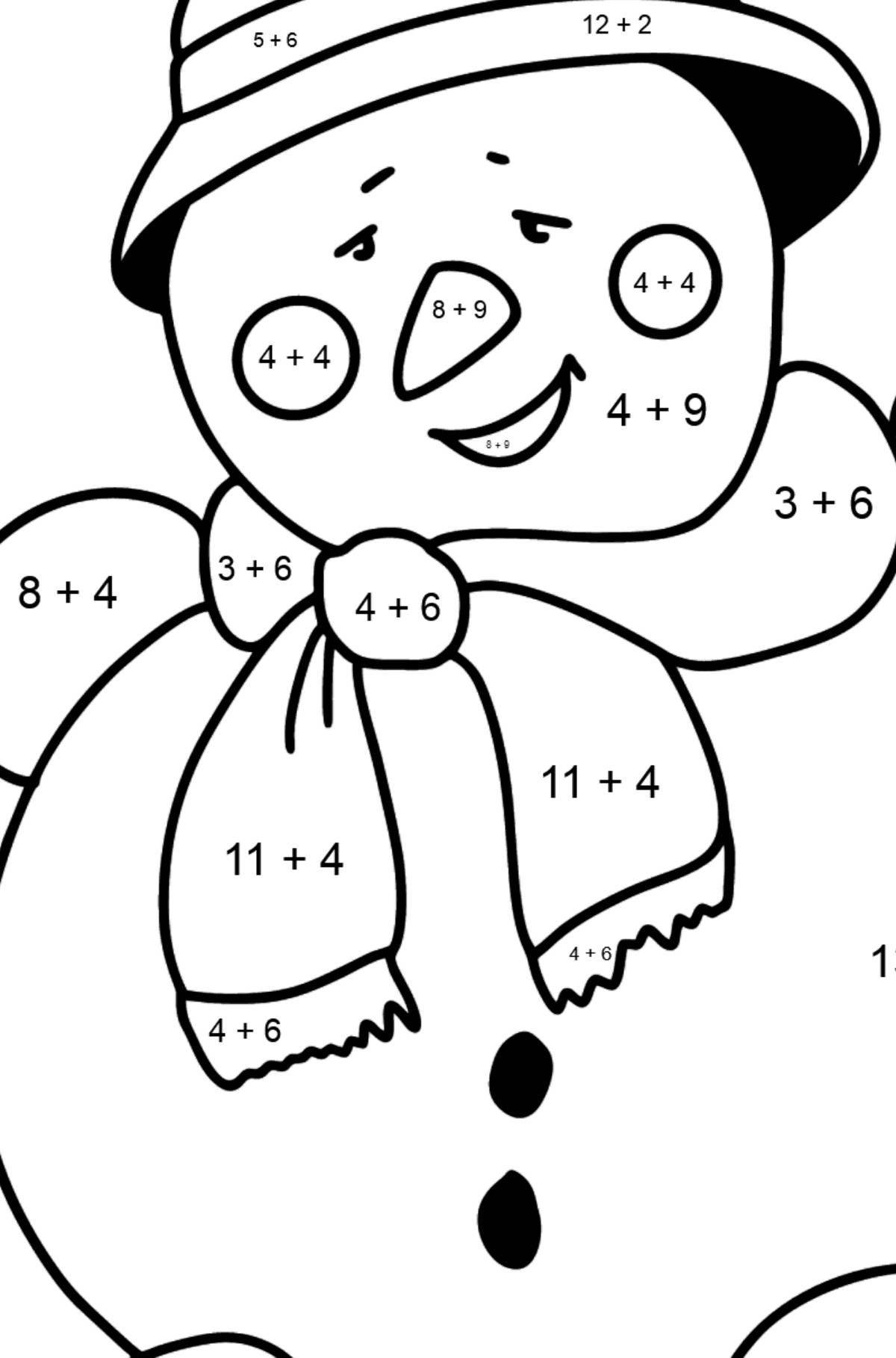 Math snowman #1