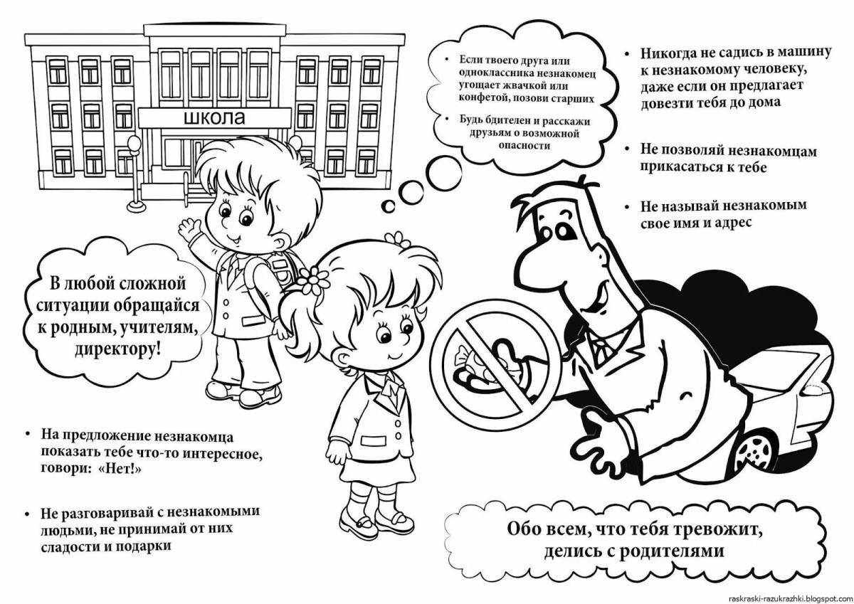 Photo Children's rights coloring page - crazy colors