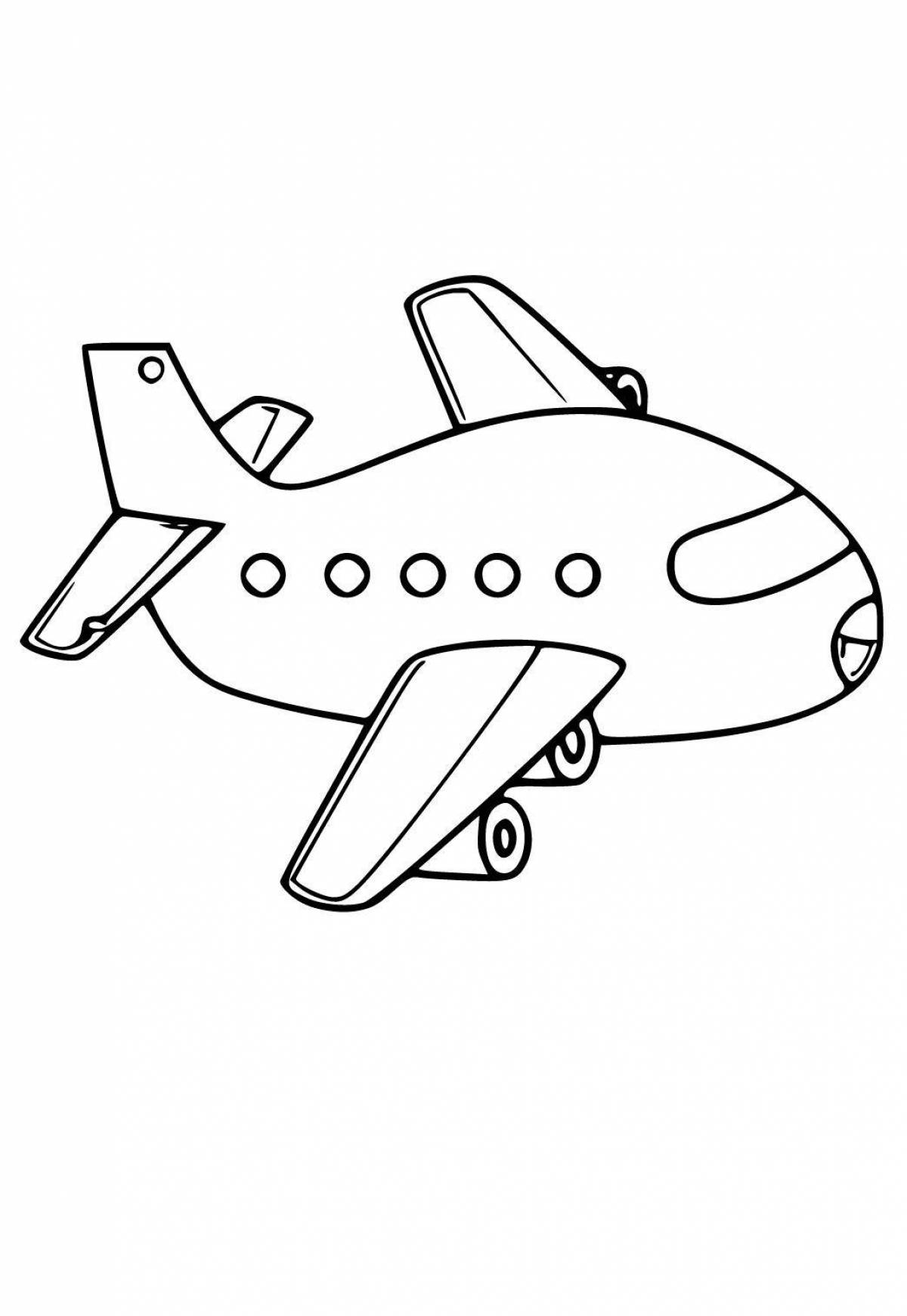 Fabulous planes coloring book for children 5-6 years old