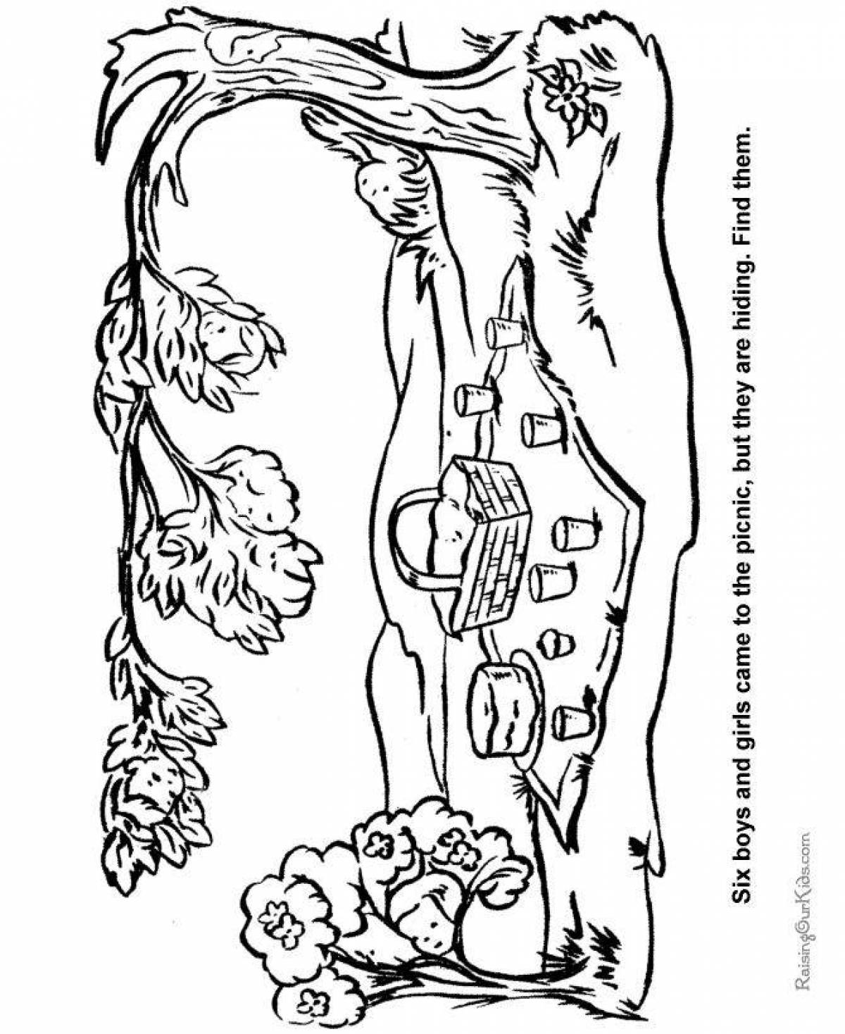 Bright coloring hidden worlds