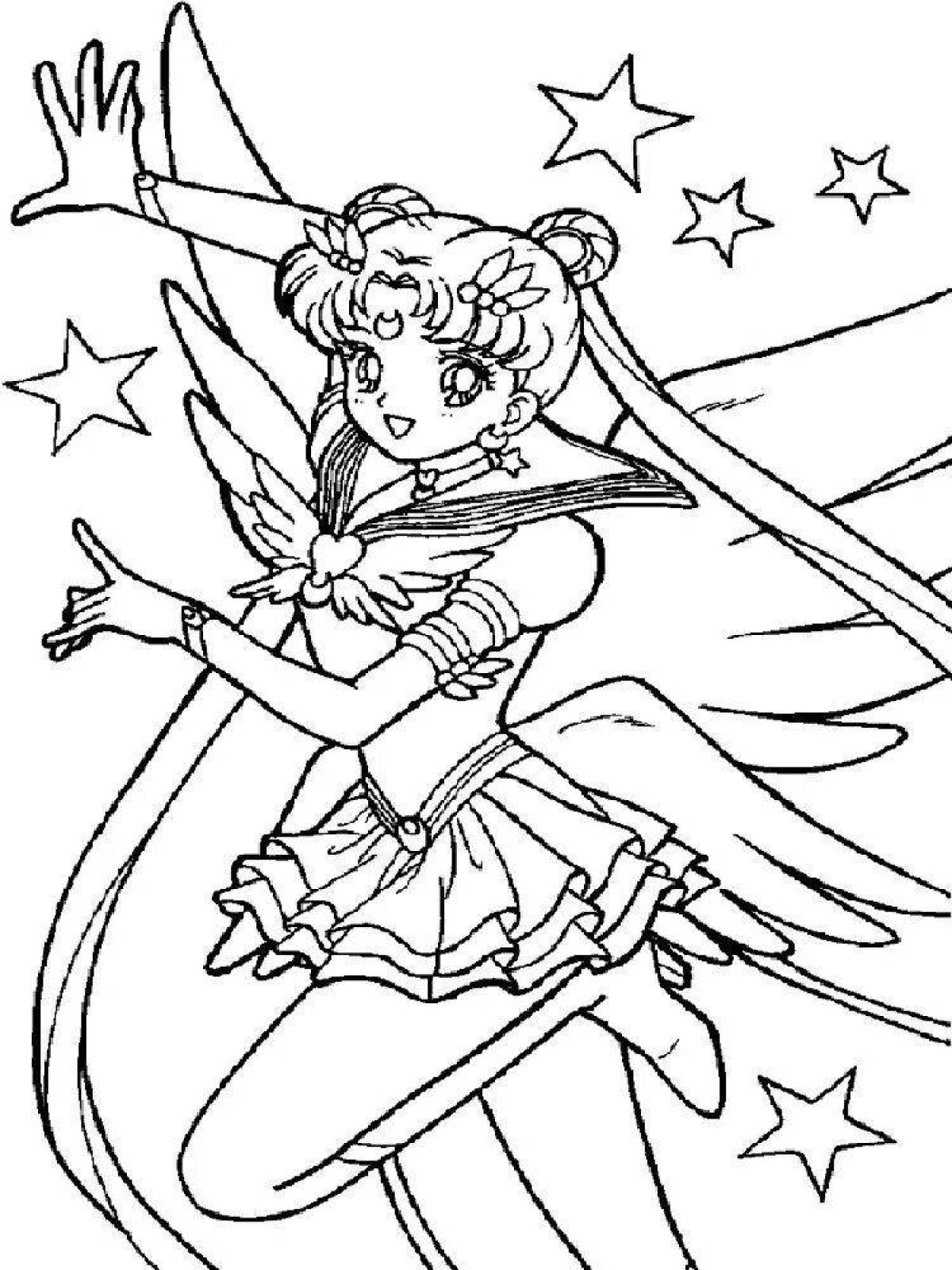 Amazing coloring anime sailor moon