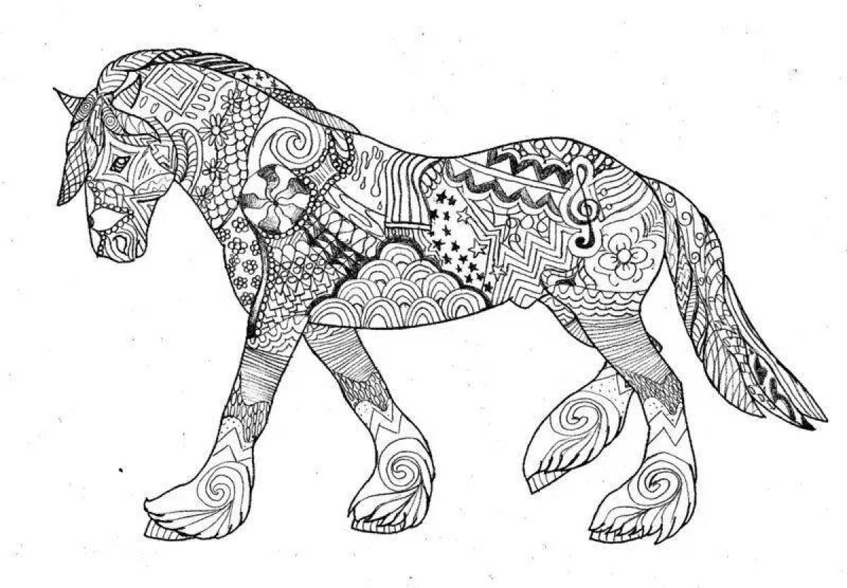 Сложные животные. Мандала лошадь. Антистресс лошадь. Раскраска антистресс лошадка. Раскраски лошади сложные.