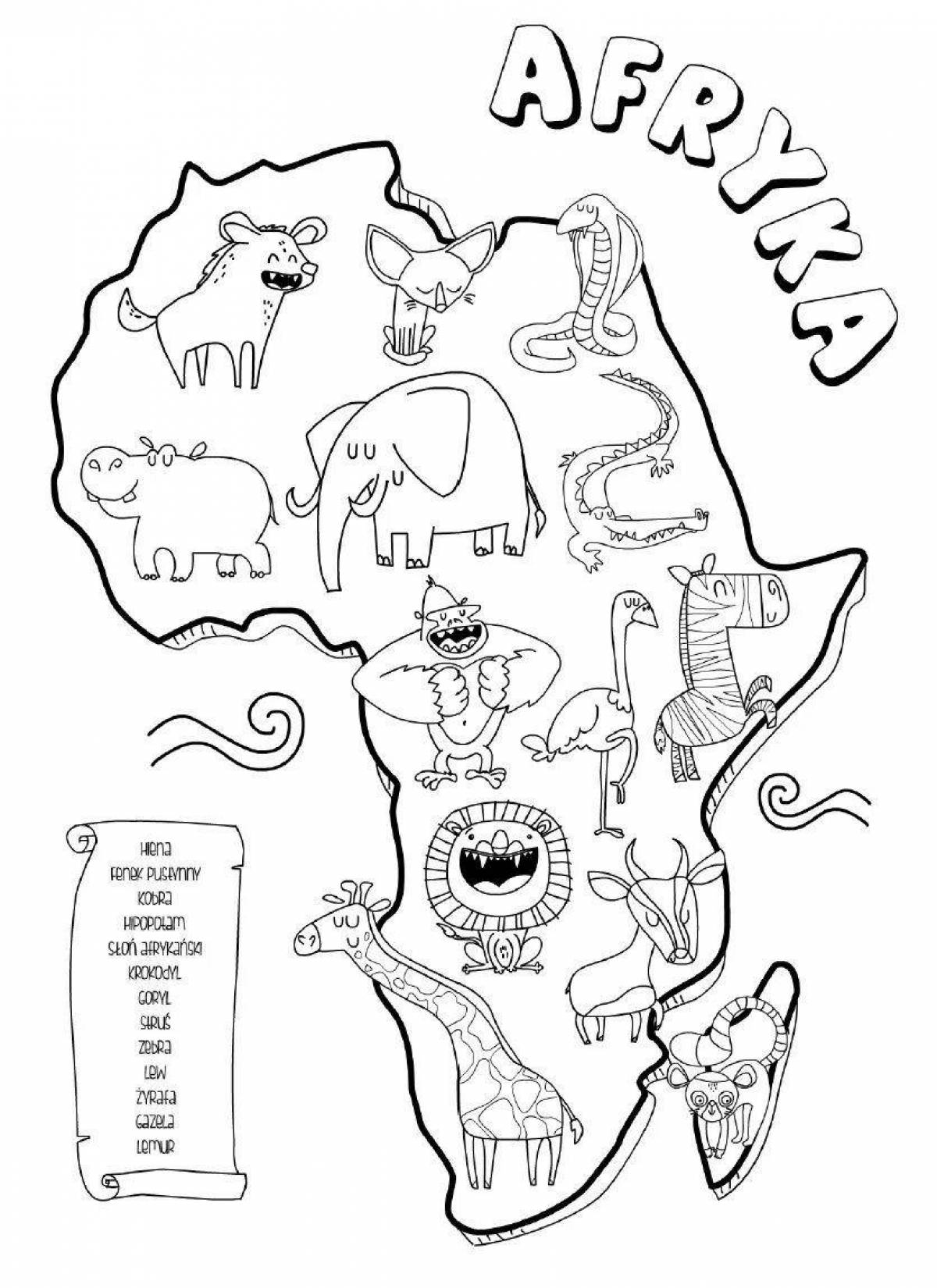 Материк африка рисунок для детей 2 класс