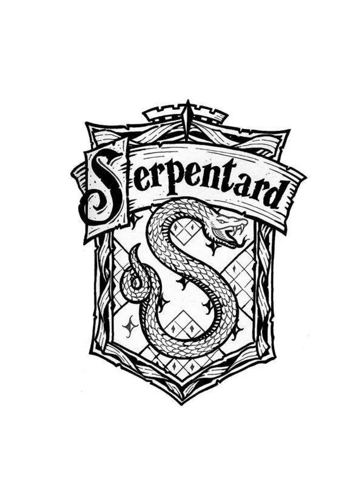 Эмблема Слизерин из Гарри Поттера