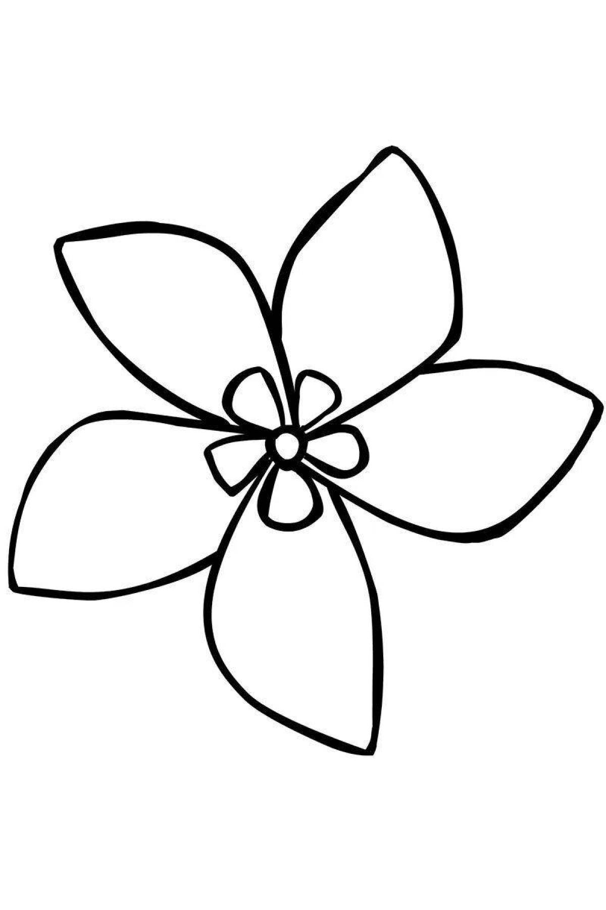 Little flowers coloring pages