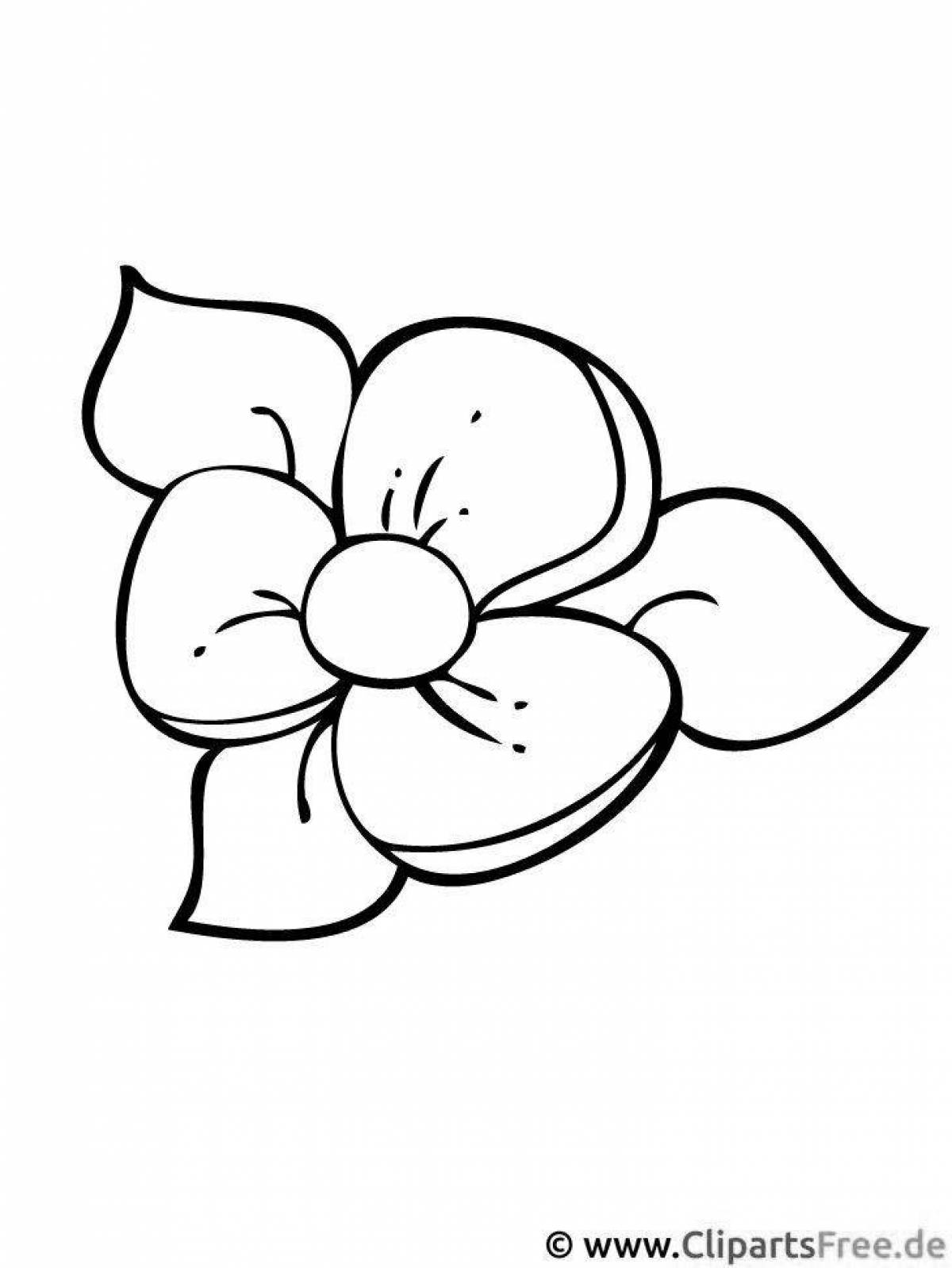 Ослепительная раскраска маленькие цветы