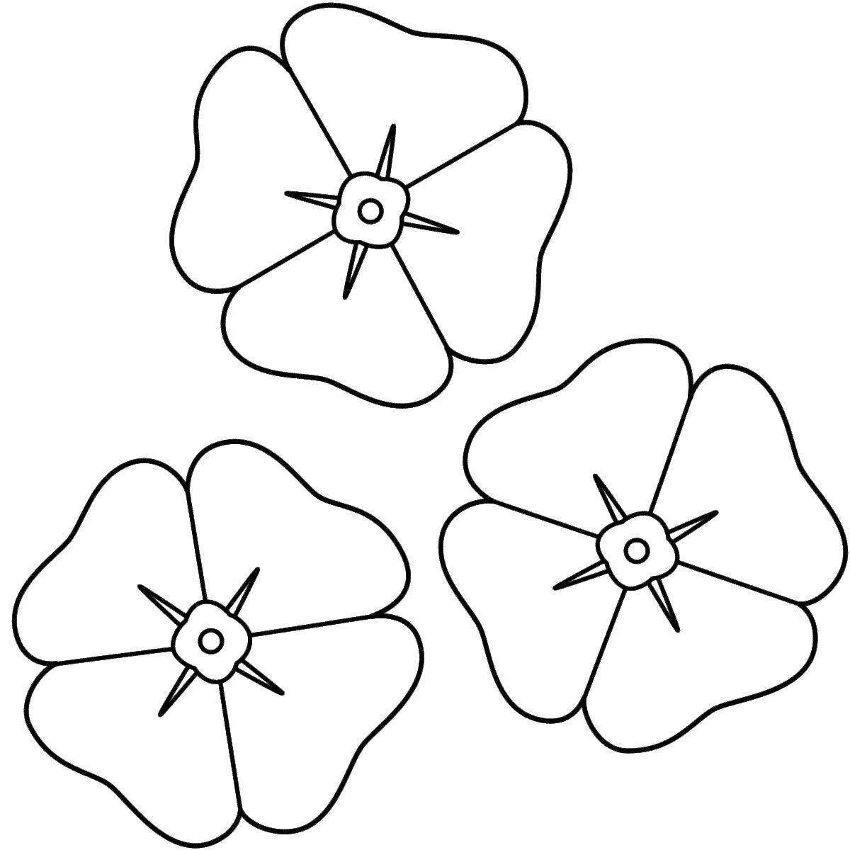 Coloring sublime small flowers