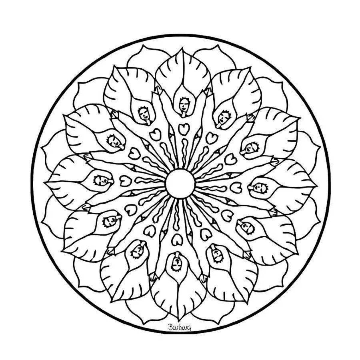 Children's mandala coloring book