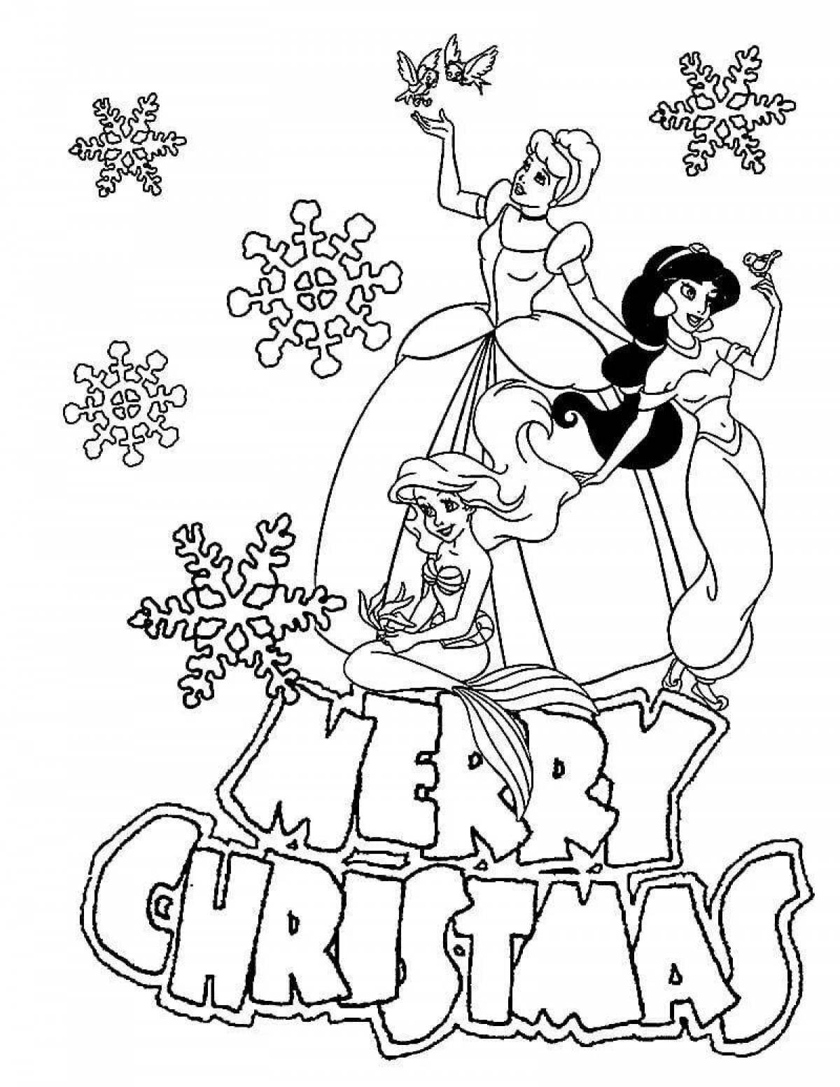 Large Disney Christmas coloring book
