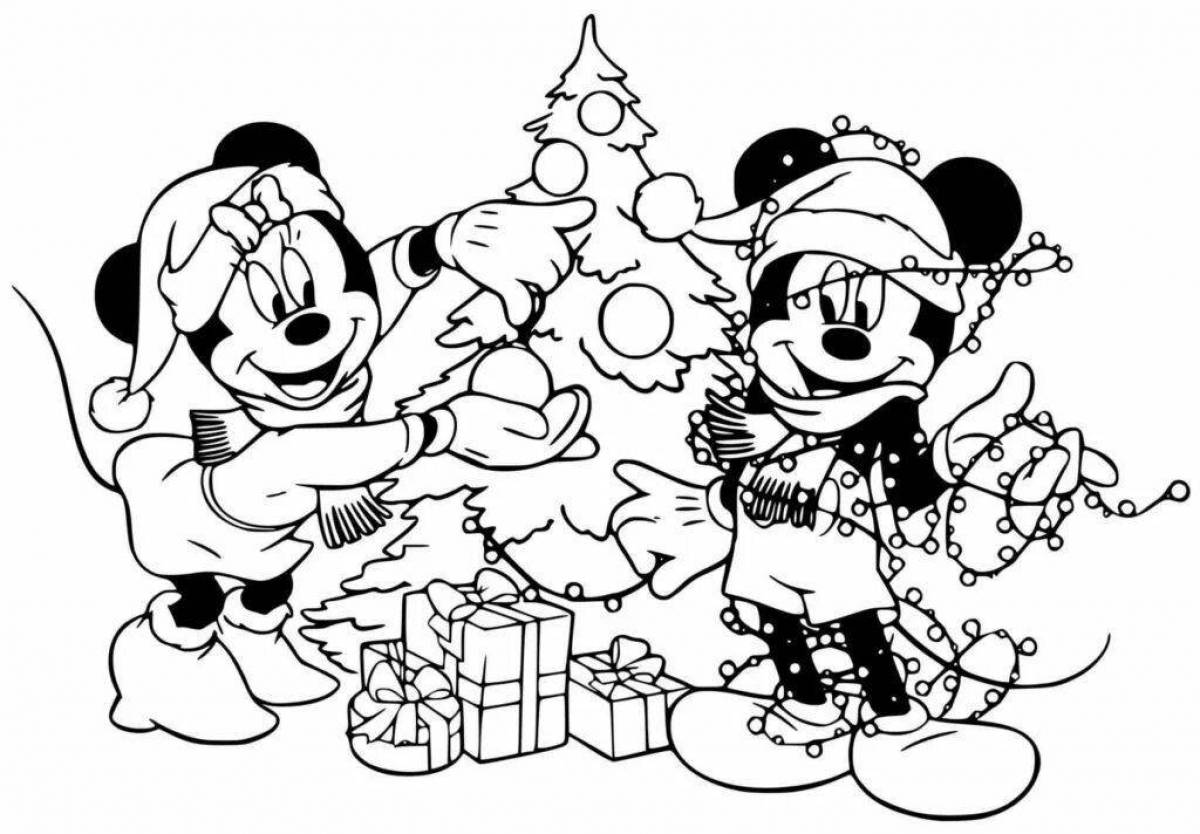 Disney royal Christmas coloring book