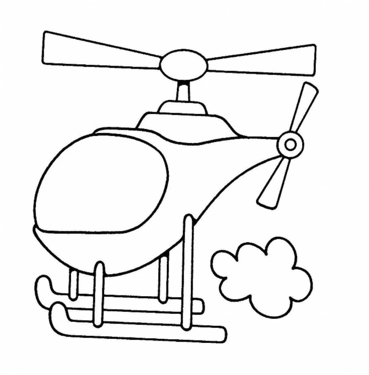 Coloring page funny transport