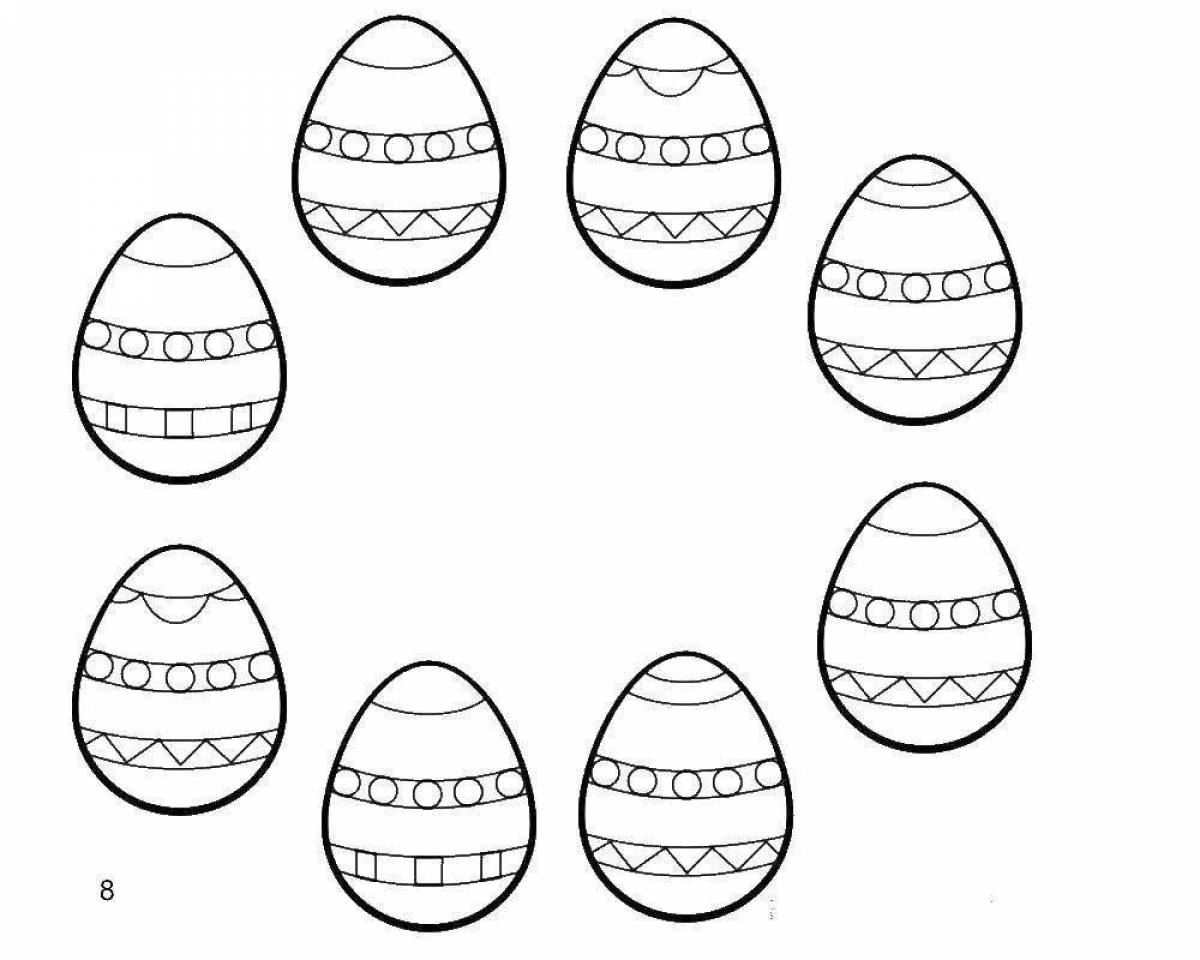 Пасхальное яйцо раскраска