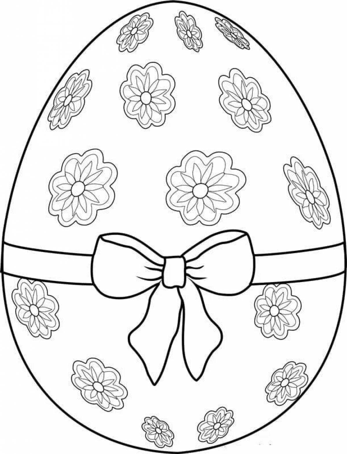 Exquisite Easter egg coloring