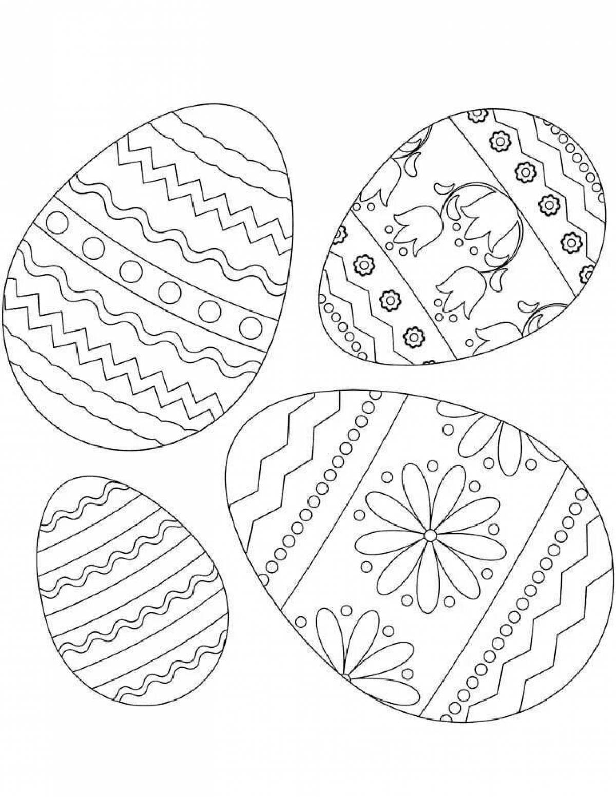Sweet Easter egg coloring page
